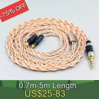 4-ядерный 1,7 мм плетеный кабель для наушников Litz HiFi-OFC для наушников Shure SRH1540 SRH1840 SRH1440, гарнитура для наушников LN008074