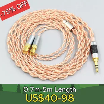 4-ядерный плетеный кабель для наушников Litz HiFi-OFC 1,7 мм для HiFiMan HE400 HE5 HE6 HE300 HE4 HE500 HE6, гарнитура для наушников LN 008082