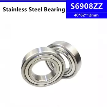 4 шт./10 шт., подшипники из нержавеющей стали S6908ZZ, 40*62*12 мм
