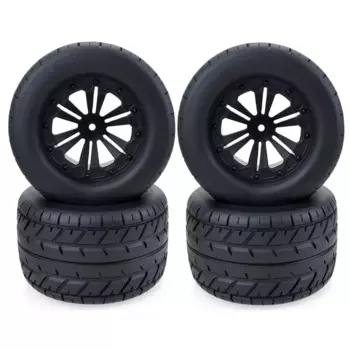 4 шт., 115 мм, колеса, ступица 12 мм, шестигранная для 1/10 RC Buggy Monster Truck Car HPI HSP Savage XS TM Flux ZD Racing LRP 10030