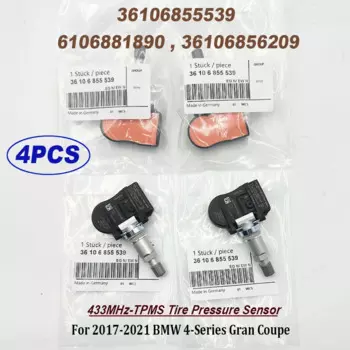 4 шт. 36106855539 TPMS 433 МГц 6106881890 36106856209 датчик давления в шинах для 2017-2021 B-MW 4-Series Gran Coupe