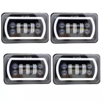 4 шт., 4x6 дюймов, 30 Вт, фонари головного света с ДХО для Chevrolet Kenworth Freightinger Ford Probe Chevrolet Oldsmobile Cutlass.