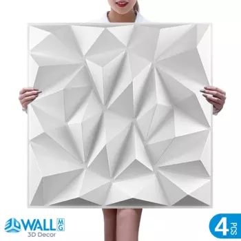 4 шт. 50 см декоративная 3D настенная панель волна Алмазный дизайн не самоклеящаяся каменная плитка 3D настенная наклейка для гостиной Водонепроницаемая настенная бумага