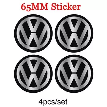 4 шт., 56/60/65 мм, колпаки ступицы колес, наклейка, эмблема автомобиля, значок, украшение, аксессуары для автомодификации для Volkswagen Vw GTI R, логотип