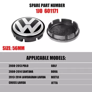 4 шт. 56/65/66 мм колпаки ступицы колес, наклейка, эмблема автомобиля, значок, украшение для Volkswagen VW R GTI Golf Polo GTI R Scirocco Beetle CC