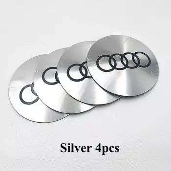 4 шт., 56 мм, 60 мм, 65 мм, 70 мм, 75 мм, логотип Audi, эмблема, наклейка, автомобильный значок для Audi A1 A3 A4 A5 A6 Q2 Q5 Q7 Q3 S3 S4 S5 S6 TT Accrssorie