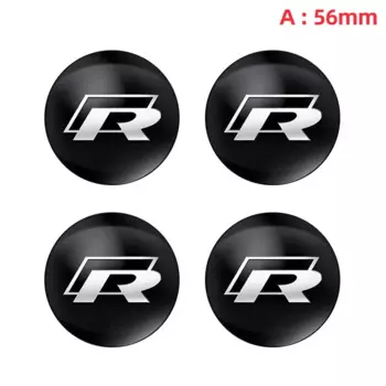 4 шт., 56 мм, 60 мм, 65 мм, автомобильный Стайлинг, центральная крышка колеса, чехлы для ступиц, аксессуары для значков для Volkswagen Tiguan Bora POLO PASSAT CC Touran