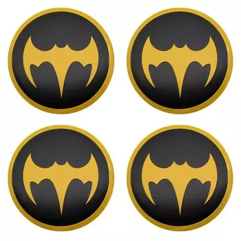 4 шт. 56 мм + 60 мм автостайлинг колпачок центральной ступицы колеса ободка крышка с эмблемой летучей мыши наклейки Переводные модификации декоративные аксессуары