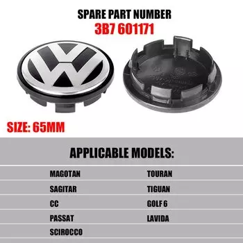 4 шт., 56 мм/65 мм/66 мм, центральная ступица колеса, шины, колпаки для транспортных средств, наклейка на обод, значок для Volkswagen VW R GTI Beetle Jetta Passat
