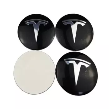 4 шт., 56 мм, 65 мм, центральные колпаки ступицы колес автомобиля, наклейки с эмблемой для Tesla Model 3 Y S X Roadster P75D P85D P90D P100D, автоаксессуары