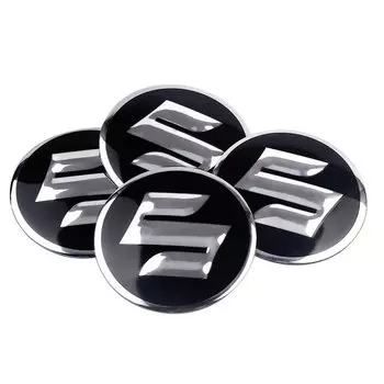 4 шт., 56 мм, алюминиевый автомобильный значок, колпаки для центральной ступицы колеса, наклейки для Suzuki Grand Vitara SX4 Swift Jimny Kizashi Liana Wagon