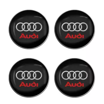 4 шт. 56 мм Автомобильная наклейка на колпачок ступицы колеса Автомобильная эмблема значок украшение для Audi SLine Q3 Q5 Q7 RS3 RS4 A3 A4 B5 B7 B9 A5 A6 C5 C6 C7 A7