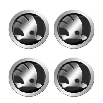 4 шт., 56 мм, наклейка на центральное колесо автомобиля для Skoda Octavia Superb Fabia 1 2 3 Rapid Yeti Roomster Kodiaq Karoq Citigo, аксессуары