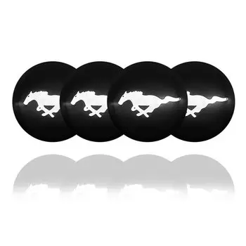 4 шт., 56 мм, наклейки на центральную ступицу колеса автомобиля, центральные колпаки, наклейка на обод шины, украшение для Ford Mustang Fiesta Mondeo Fusion Kuga