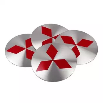 4 шт., 56 мм, значок Mitsubishi, центральная наклейка на ступицу автомобильных шин для Mitsubishi Ralliart Lancer EX Outlander ASX Galant, автомобильные аксессуары