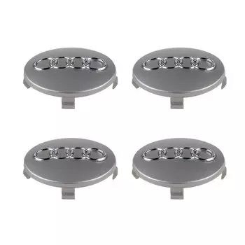 4 шт., 59 мм, колпаки ступицы с эмблемой Audi, колпаки для центра колес автомобиля, Huncaps для Audi A4 B8 A3 8P A6 C7 8V B6 B7 B9 Q5 A1 A4L Sline, аксессуары
