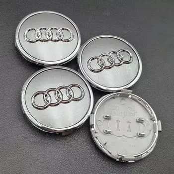 4 шт. 60 мм 61 мм 68 мм 69 мм 77 мм Audi Колпаки ступиц Автомобильные колпаки для Audi A1 A2 A3 A4 A5 A6 A7 A8 S3 S6 Q3 Q5 Q7 Аксессуары