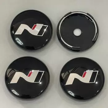 4 шт., 60 мм, центральная крышка ступицы колеса автомобиля, крышка обода для Hyundai N LINE i30 i20 Sonata Accent Tucson Elantra Veloster, автоаксессуары