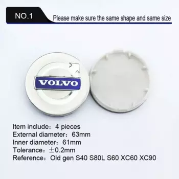 4 шт., 63 мм, 65 мм, колпаки центральной ступицы колес автомобиля, эмблема, логотип для Volvo S40 S80L S60 S90 XC40 XC60 XC90 V40 V60 V90, аксессуары