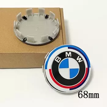 4 шт., 68 мм, синий, белый, 56 мм, центральные колпачки для колес автомобиля, колпаки для BMW E36 E39 E46 E60 E90 E90 F10 F30 G20 G21 G30 G11 F15 X5