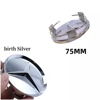 4 шт., 75 мм, 3D крышки центральной ступицы колеса автомобиля, чехлы для Mercedes Benz, черный значок, накладка на обод, авто стиль, украшение, аксессуары