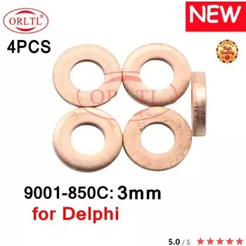 4 шт. 9001-850C 7,1*15*3 3 мм шайба форсунки медные кольца прокладка 9001 850C 9001850 Толщина C для Delphi