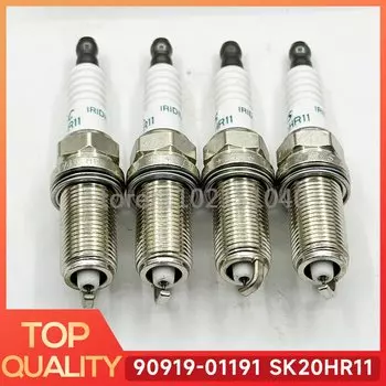 4 шт. 90919-01191 SK20HR11 иридиевая Свеча зажигания для Toyota Lexus LS460 LX570 GX460 Land Cruiser 4runner FJ Tacoma Tundra Sequoia
