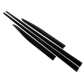 4 шт., ABS, углеродное волокно, черный внешний молдинг двери, боковая крышка кузова автомобиля, накладка для Toyota Camry XV70 8th 2018-2021 2022 2023