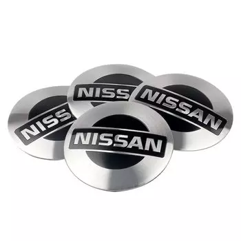 4 шт., алюминиевая металлическая эмблема, колпаки центральной ступицы колеса автомобиля, наклейка, значок для Nissan Nismo X-trail Juke Qashqai J10 Leaf Tiida Note GTR
