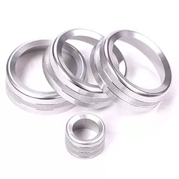 4 шт. алюминиевая ручка кондиционера, ручка регулировки громкости, Накладка для Land Rover Discovery Sport 2015 2016 2017 2018 2019