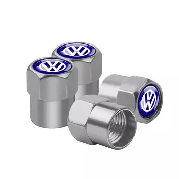 4 шт. алюминиевые автомобильные шины, шток клапана, воздушные колпачки, противоугонные герметичные крышки для Volkswagen VW R-line GTI UPi Golf Passat Jetta Touran