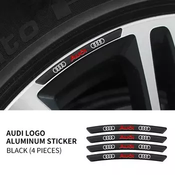 4 шт., алюминиевые автомобильные Значки для Audi QUATTRO S Line Q3 Q5 Q7 RS3 RS4 RS5 A3 A4 B5 B7 B9 8p 8V
