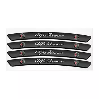 4 шт. алюминиевые автомобильные Значки, колесные диски, наклейки, автомобильное украшение для Alfa Romeo Sportiva Giulia Giulietta 159 156 MITO Stelvio 147