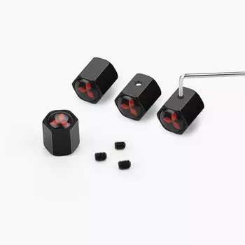 4 шт., автомобильные аксессуары для стайлинга автомобилей, клапан для шин колес автомобиля для Mitsubishi Asx Lancer Outlander Pajero Ralliart, автомобильные аксессуары