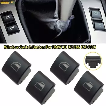 4 шт. автомобильные аксессуары, кнопка переключения стеклоподъемника, крышка для BMW 323i 325i 328i 330i 330xi 3 серии E46 X5 E53 X3 E83 61316902183