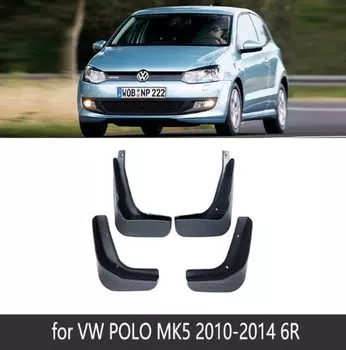 4 шт. автомобильные брызговики для Volkswagen VW Polo 6R 6C 2010 ~ 2017 брызговики Fender автоаксессуары