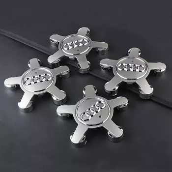 4 шт. автомобильные колпаки для центральной части колеса с пятью когтями, чехлы для ступиц, аксессуары для авторемонта для Audi A4 B8 B6 B9 B7 A3 8P 8V 8L A6 C7 C6 C5 Q5 A5 Q7