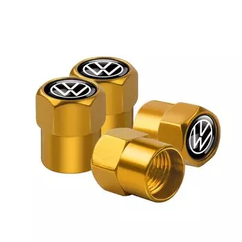 4 шт., автомобильные металлические сплавы, крышка клапана для колес, колпачки для штока шин для Volkswagen VW Golf Polo Tiguan Passat GTI Beetle Scirocco R