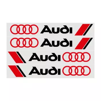 4 шт., автомобильные наклейки на дверные ручки Audi QUATTRO Sline RS A4 B8 B6 B7 B9 A3 8P 8V 8L A6 C7 C6 C5 A5 Q2 Q3 Q5