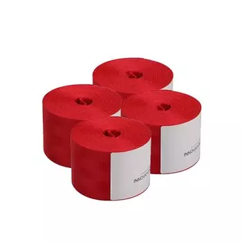 4 Шт. Автомобильные Ремни Безопасности С Красным Краем, Высокопрочная Полиэфирная Лента, 3,6 М X 48 Мм, Ремни Безопасности