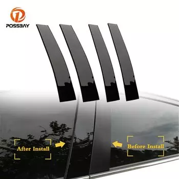 4 шт., автомобильные столбы для окон Toyota Tundra Crew Max Cab/Double Cab 2007 2008 2009-2020 тойота тундра