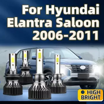 4 шт., Автомобильные светодиодные фары H1 H7 2006 лм 2007 2008 2009 2010 2011