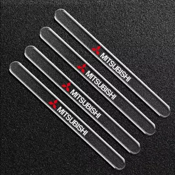 4 шт., автомобильные товары, край двери, дверная ручка, угловая защитная пленка, наклейка для Mitsubishi asx outlander xl 3 lancer pajero 4 l200