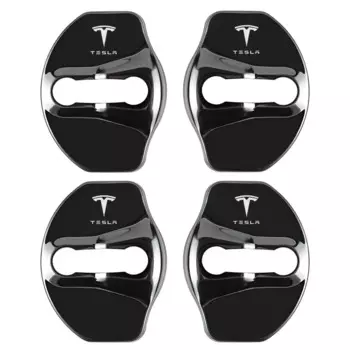 4 шт. автомобильные защитные чехлы для дверных замков из нержавеющей стали, пряжки для дверных замков для Tesla Model Y Model 3 2017-2023/MODEL3 Highland 2024