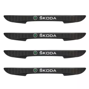 4 шт., автомобильные защитные наклейки для дверей skoda octavia a5 a4 mk1 fabia superb rapid mk3