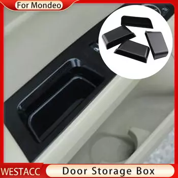 4 шт. автомобильный дверной подлокотник, ящик для хранения, лоток для Ford Fusion Mondeo 2014 2015 2016, дверной подлокотник, контейнер, аксессуары для оргинтации
