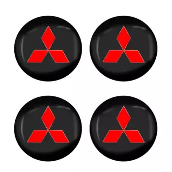 4 шт., автомобильный Стайлинг, центральные колпаки для ступицы колес, наклейки на обод, значок, крышка для Mitsubishi Asx Lancer Outlander Pajero Ralliart, аксессуары