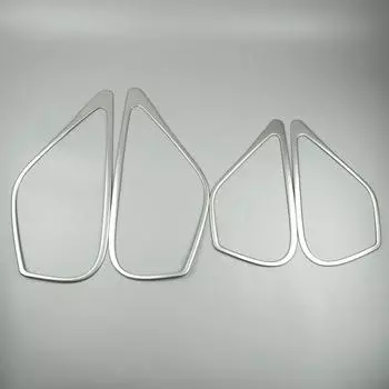 4 шт., автомобильный Стайлинг, дверные аудиоколонки, рамка, крышка, стерео громкоговоритель, декоративная отделка для Audi A3 8V 2014-18, внутренние наклейки