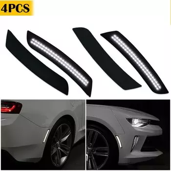 4 шт., боковые габаритные огни для Chevrolet Camaro 2016 2017 2018 2019 2020 2021