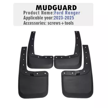 4 шт., брызговики для Ford Ranger 2023 2024 2025